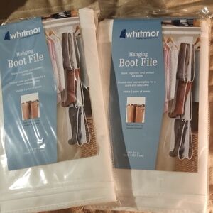 WHIT Hanging Boot File - White